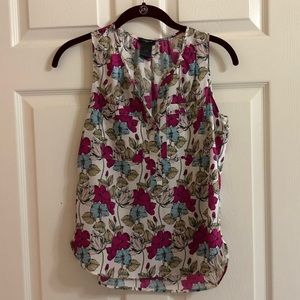 Ann Taylor Floral Blouse XXSP